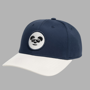 Men’s Navy Blue & White Baseball Cap – Panda Patch Design