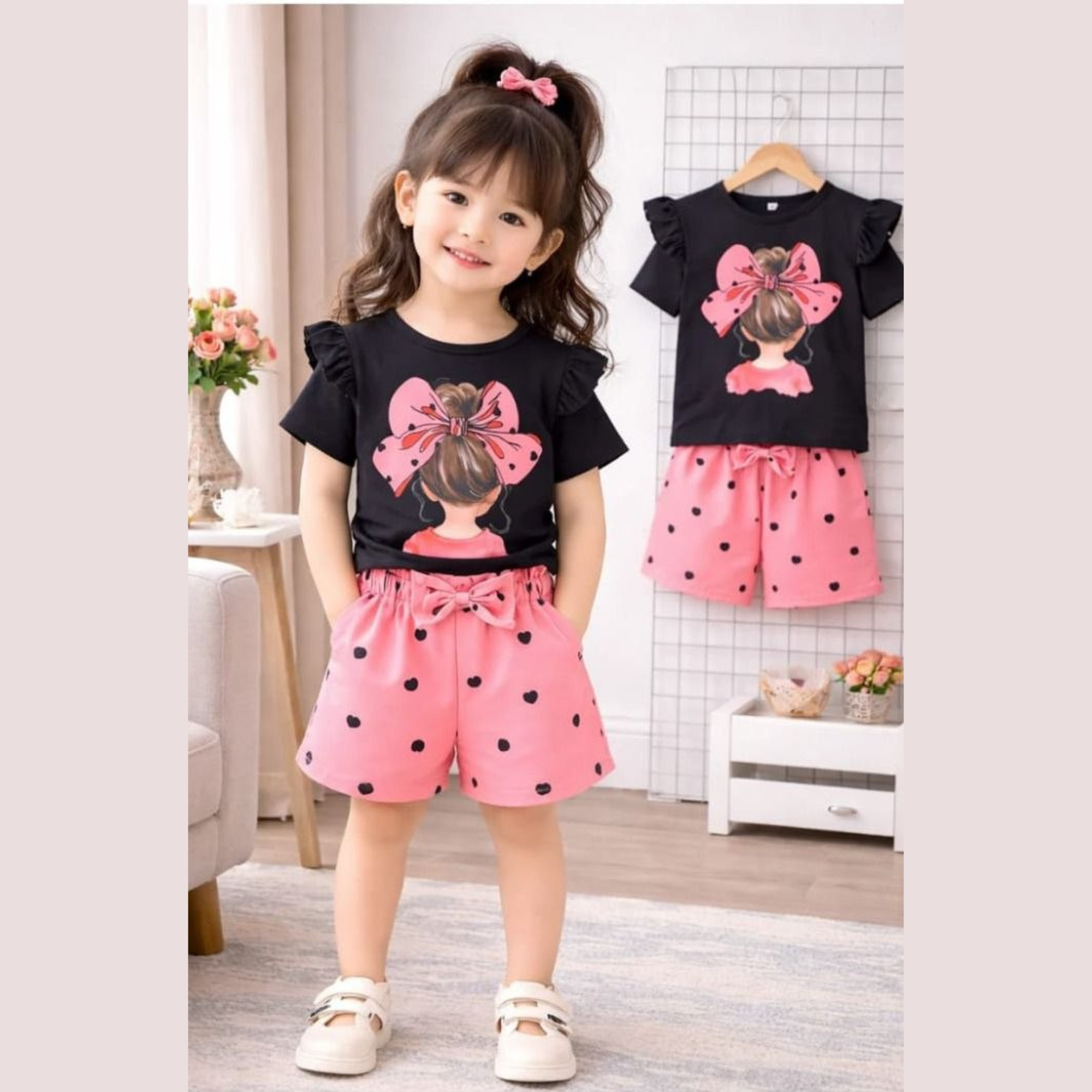 ( 6M-6Y )  Kids T-Shirt Set