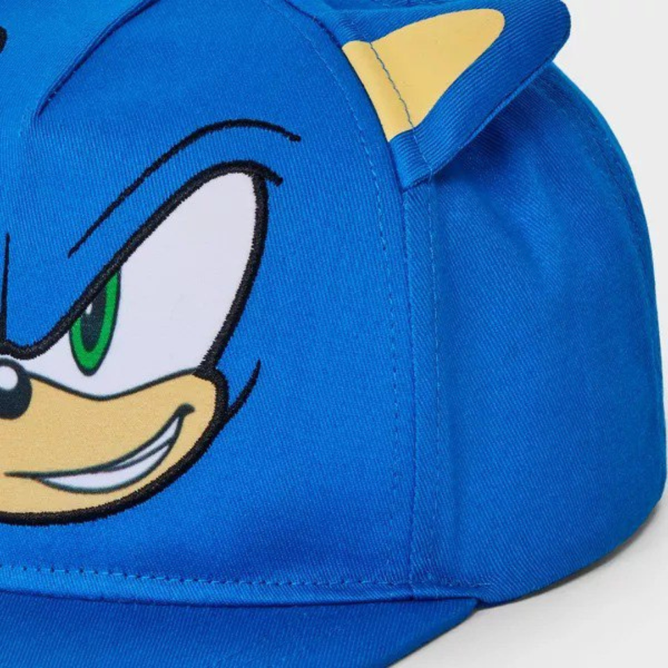 (5 to 18 Years) Sonic Blue Kids Cap – Cool 3D Ears Design