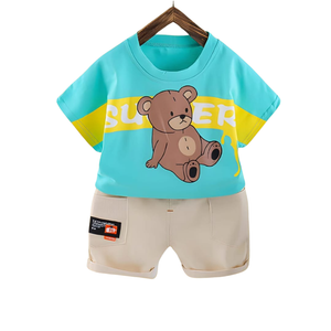 (6M to 6Y) Super Bear” Baby Boy Summer Set KW