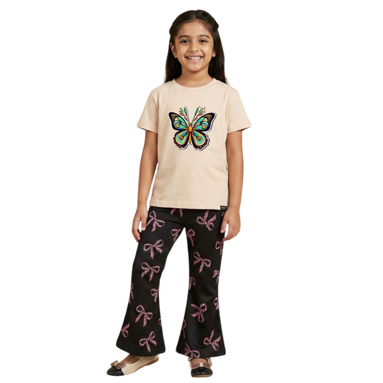 (3Y–12Y ) Code-304 Girls Soft Printed Top & Pants Set