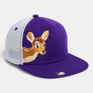 Deer Friend Kids’ Cap – Purple & White Mesh Edition