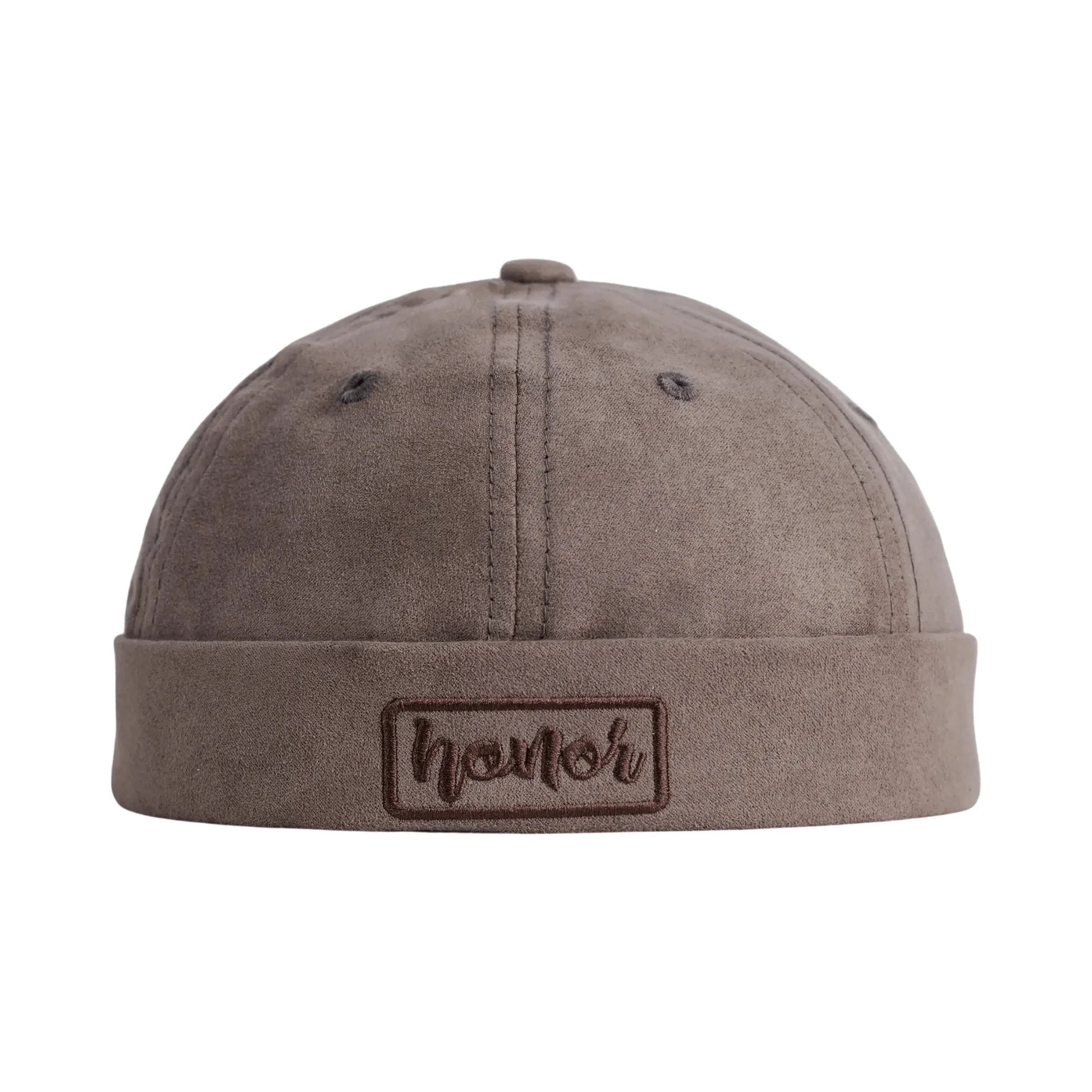 ( Men’s ) Docker Cap – Honor Embroidered Suede Edition