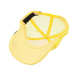 Sunny Kid Goat Embroidered Yellow Mesh Cap – Snapback for Ages 5–18