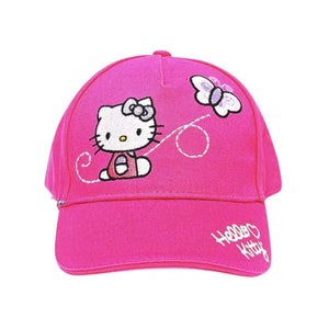 Hello Kitty Embroidered Pink Cap for Girls (Ages 5–18)