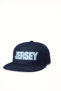 (5Y–18 Years) Navy Blue Jersey Snapback Cap – Classic Streetwear Style