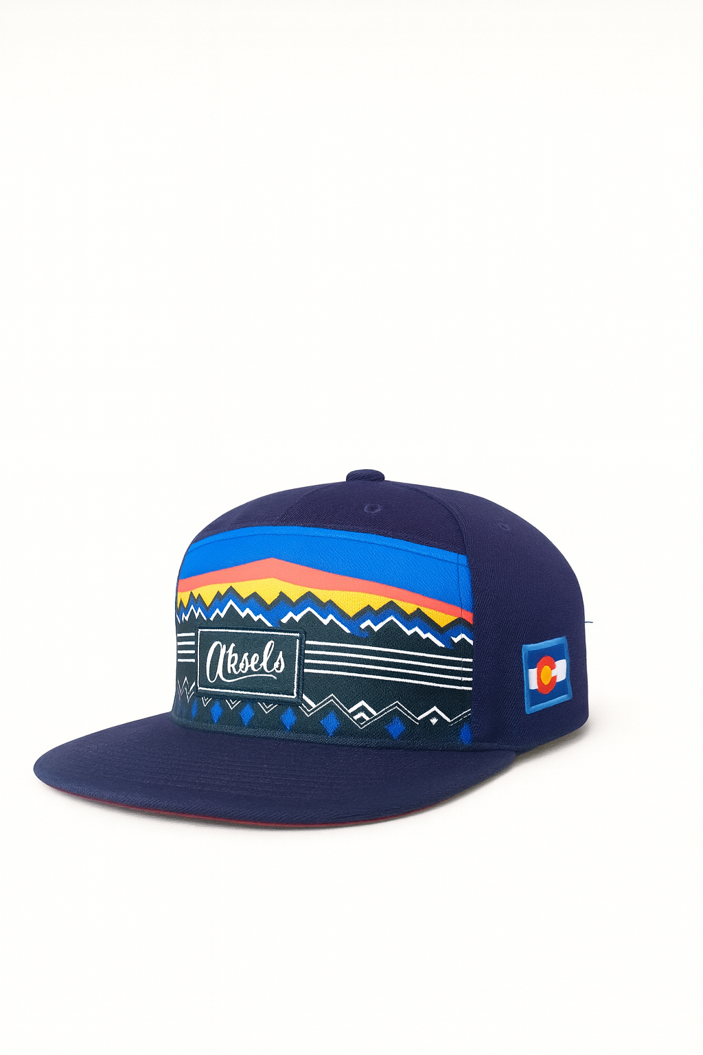(5Y–18 Years) Colorado Horizon Snapback Cap – Navy Blue Adventure Style