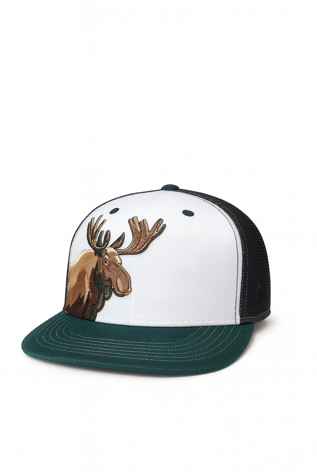 (5Y–18 Years) Wild Moose Embroidered Snapback Cap – Adventure Spirit Style