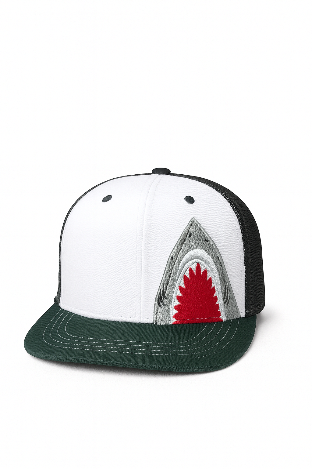 (5Y–18 Years) Shark Attack Snapback Cap – Bold Ocean Style for Kids & Teens