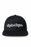 (5Y–18 Years) Troy Lee Designs Black Snapback Cap – Classic Streetwear Style
