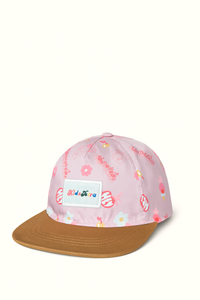 (5–18 Years) KidsXtra Pink Floral Cap – Fun & Stylish Everyday Wear