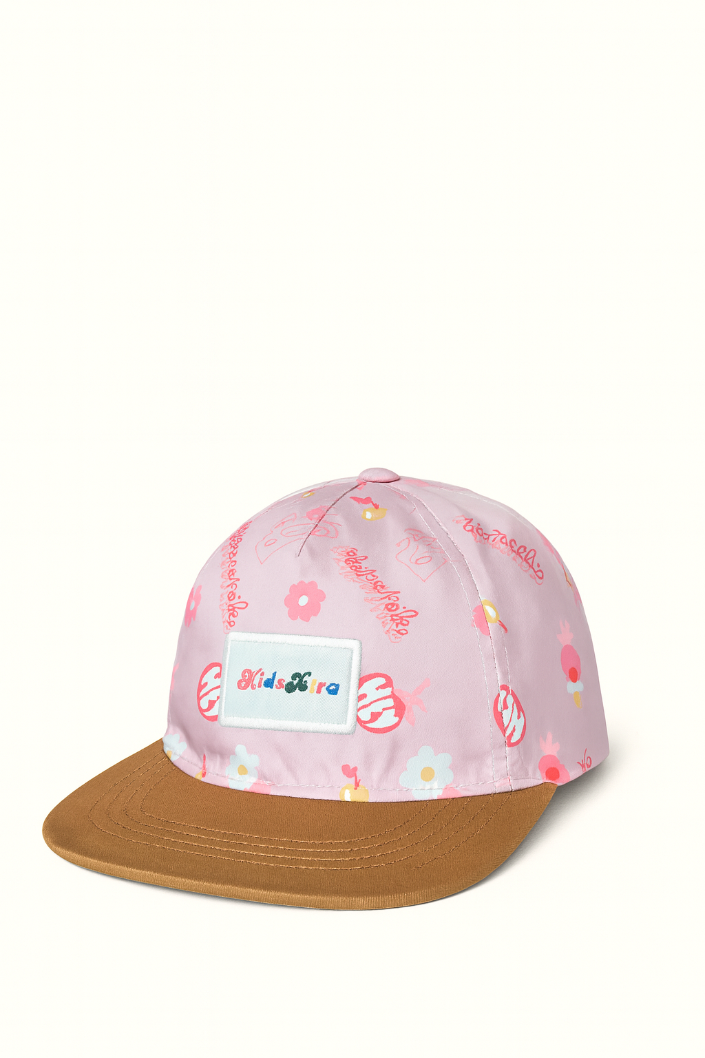 (5–18 Years) KidsXtra Pink Floral Cap – Fun & Stylish Everyday Wear