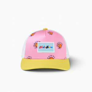 (5–18 Years) KidsXtra Fun Sunshine Pink Snapback Cap