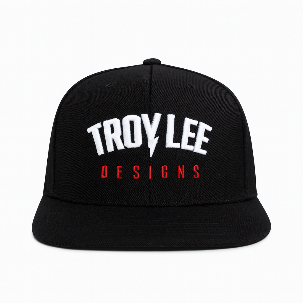 Troy Lee Designs Black Cap – Bold Streetwear for Kids & Teens