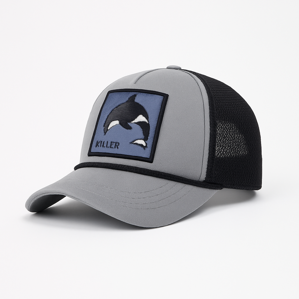 ( Men’s ) Twill Corner Men’s Killer Orca Mesh Cap – Premium Outdoor Sports Style