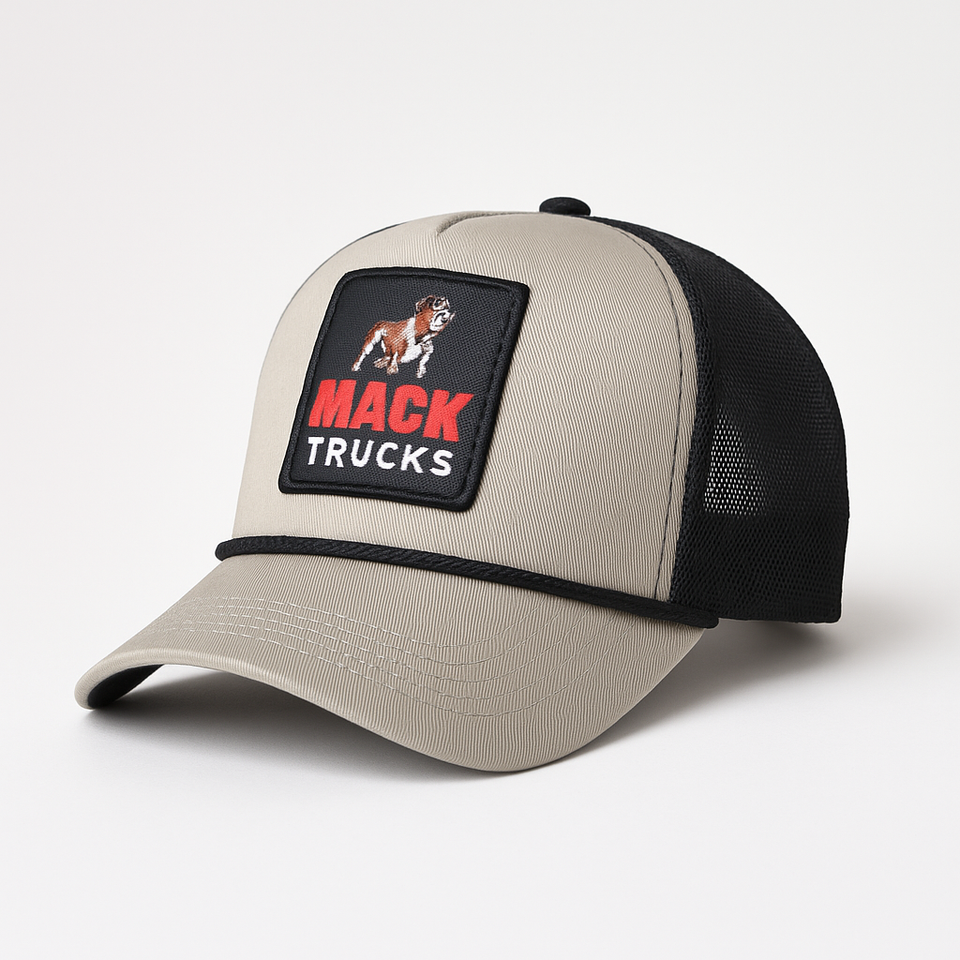 ( Men’s ) Twill Corner Men’s MACK TRUCKS Patch Mesh Cap – Premium Outdoor & Street Style