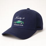 Men’s Vintage Car Embroidered Navy Cap – Premium Casual Wear