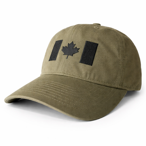 Men’s Premium Cotton Cap – Canada Flag Embroidered | Casual Everyday Wear