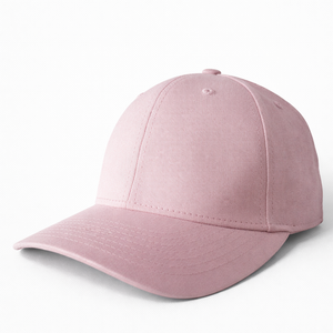 Men’s Light Pink Plain Baseball Cap – Minimal Cotton Cap for Casual Wear