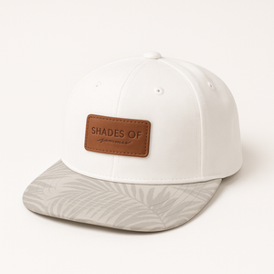White Palm Brim Kids Cap – Twill Corner | Shades of Summer Baby Snapback Hat