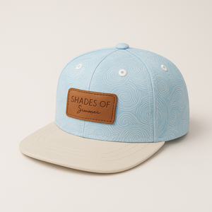 Swirl Blue Baby Cap – Twill Corner | Shades of Summer Snapback for Kids