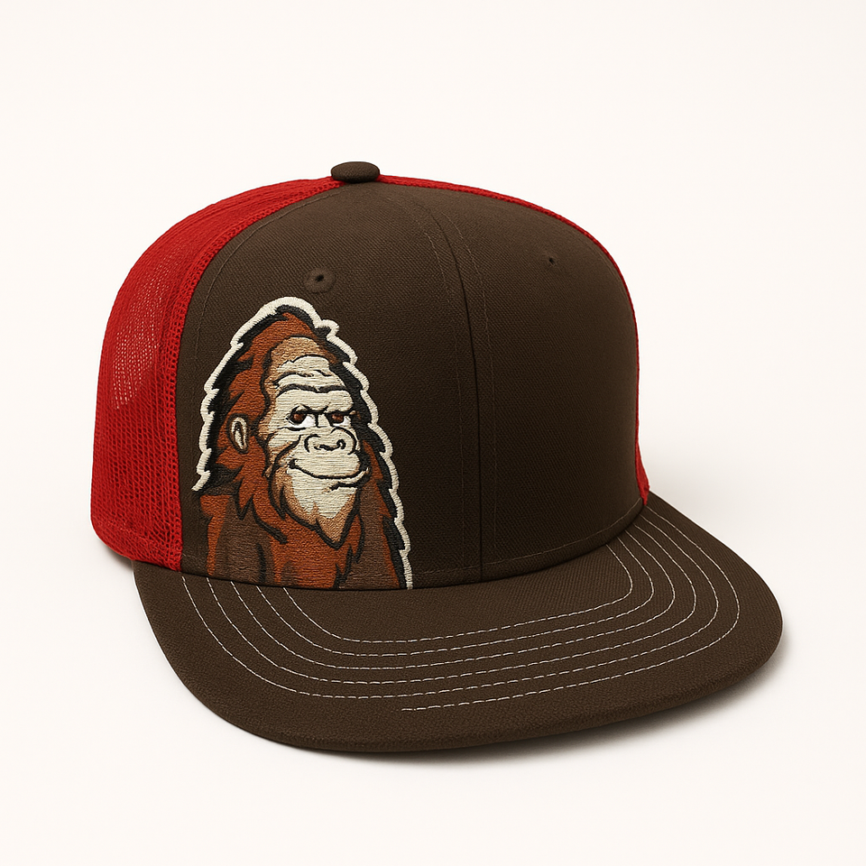 Twill Corner Wild Explorer Cap – Bigfoot Embroidered Snapback for Kids