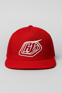 TLD Signature” Bold Red Snapback Cap