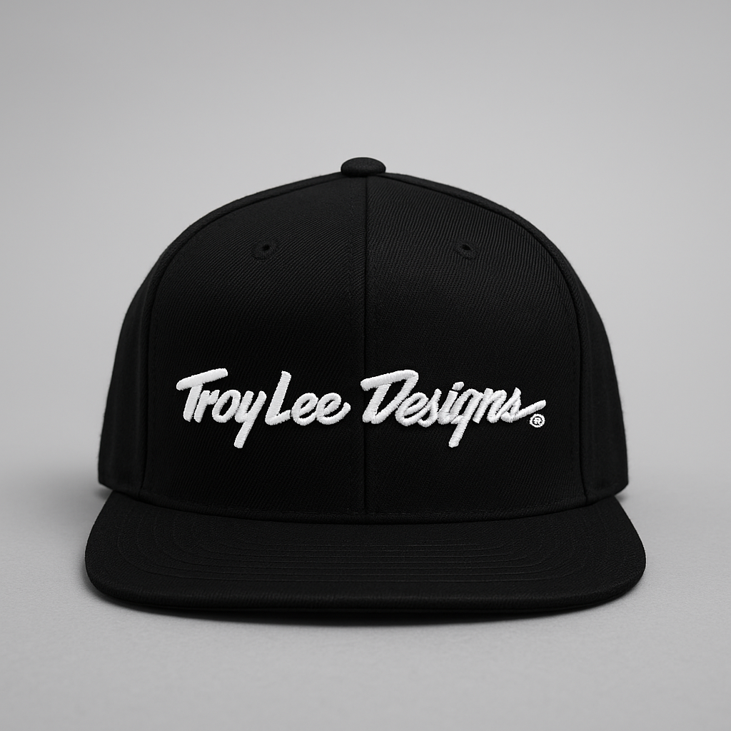 Troy Lee Signature” Classic Black Snapback Cap