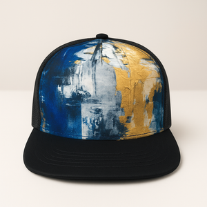 Urban Splash” Abstract Art Trucker Cap for Kids
