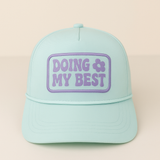 Doing My Best” Pastel Motivation Cap for Kids By Twill Corner