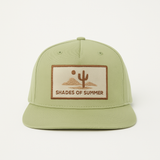 Shades of Summer Sage Green Snapback Cap – Desert Vibes Edition