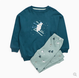 (0 Month to 3 Years) Twill Corner Winter Polar Bear Printed Sweatshirt & Joggers Set – Premium Kids Winter Wear