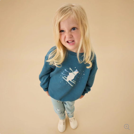 (0 Month to 3 Years) Twill Corner Winter Polar Bear Printed Sweatshirt & Joggers Set – Premium Kids Winter Wear