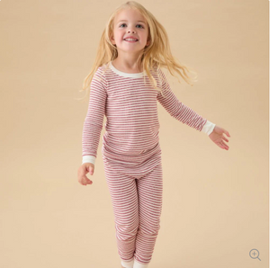 (0 Month to 3 Years) Twill Corner Winter Premium Kids Thermal Striped Set – Soft & Cozy Inner Wear