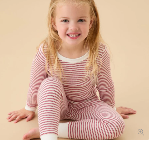 (0 Month to 3 Years) Twill Corner Winter Premium Kids Thermal Striped Set – Soft & Cozy Inner Wear