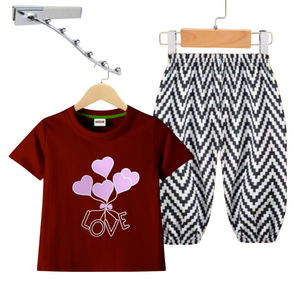 (2Y–4 Years) Code,18 Choco Love Heart Balloon Set – Kids Casual Wear