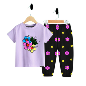 (3–12 Years) Code,101 Blossom Joy Floral Co-Ord Set for Girls
