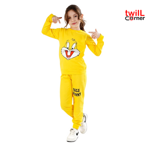 Diamond star Character Printed 2 Thread Tracksuit Set