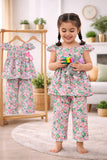(1Y–8Y ) Girls Soft Printed Top & Pants Set – Elegant & Comfortable
