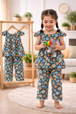 (1Y–8Y ) Girls Soft Printed Top & Pants Set – Elegant & Comfortable Wear