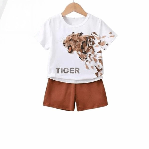 6M-6Y  Kids T- Shirt Set  Twill corner