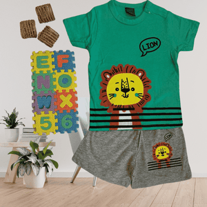 Lion T-Shirt Set Fit For Summer