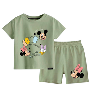 (6M to 6Y) Code,54  Disney Friends Summer Set – Mint Green