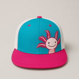 Axolotl Vibes Trucker Cap – Teal, Pink & White