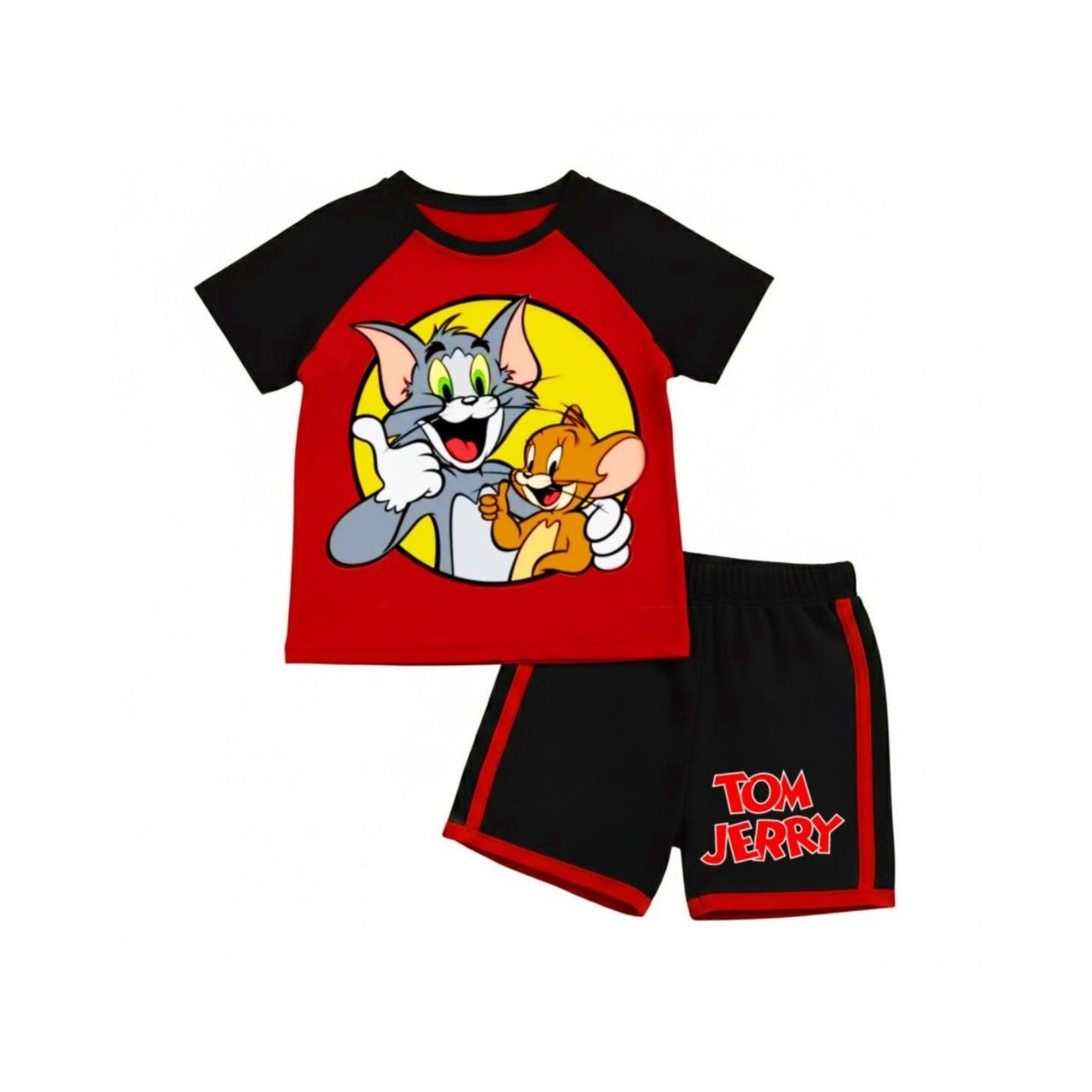 ( 1–7 Years) Premium Kids DTF Print Summer Combo Set – Cartoon Edition