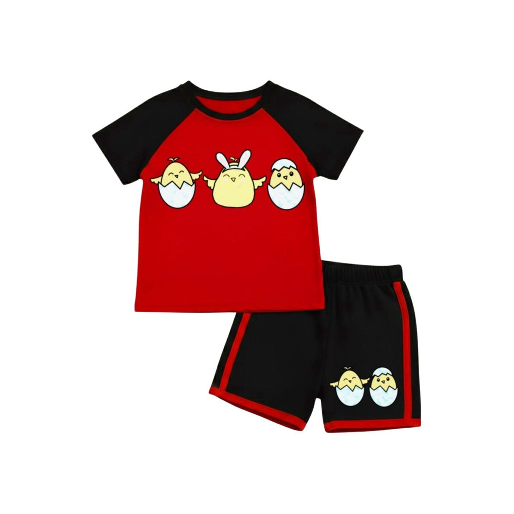 ( 1–7 Years) Premium Kids DTF Print Summer Combo Set – Cartoon Edition
