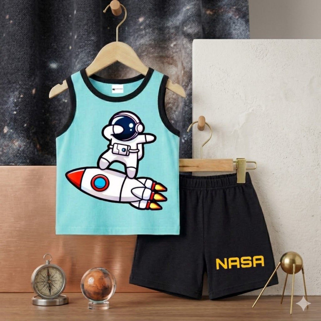 ( 1–7 Years) Premium Kids DTF Print Summer Combo Set – Cartoon Edition